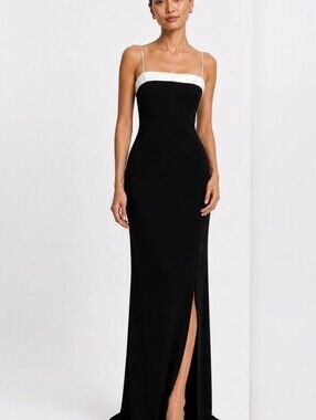 Arianna by Teresa Page Black Velvet Formal Dress Size 14